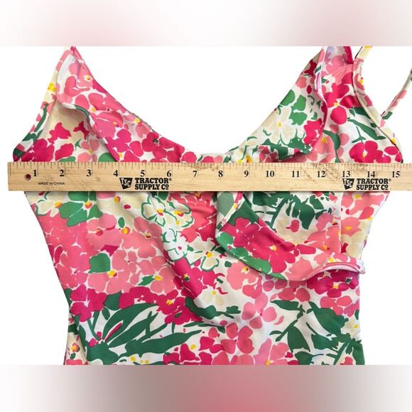 NWT Lauren Ralph Lauren Floral One-Piece Swimsuit Size 12 (W51) - Picture 6 of 13